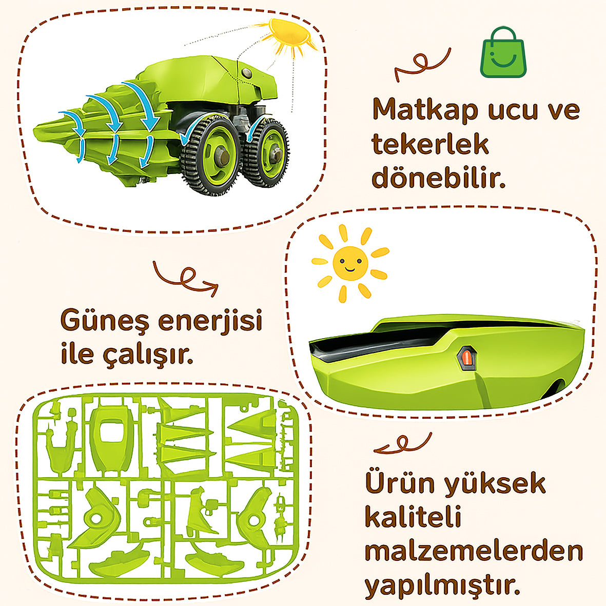 3 Farklı Modu İle Güneş Enerjili Dinozor | STEM Eğitim Oyuncağı