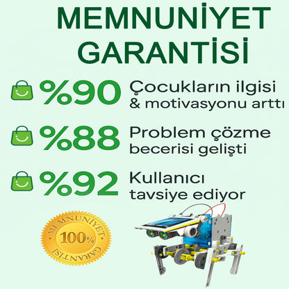 13’ü 1 Arada Güneş Enerjili Robot | STEM Eğitim Oyuncağı